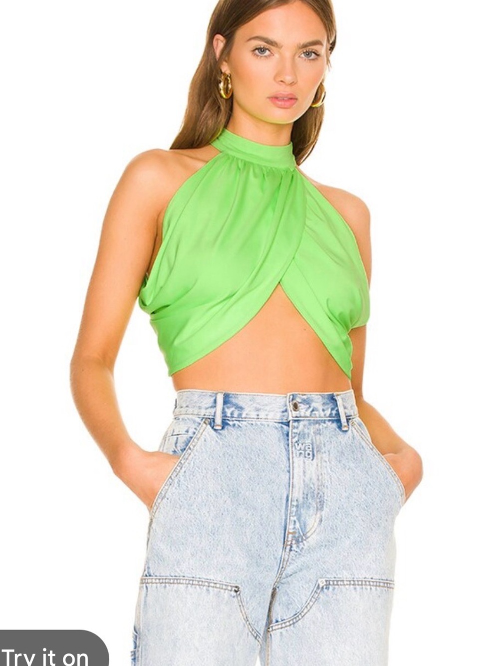 Superdown Emani Wrap Crop Top